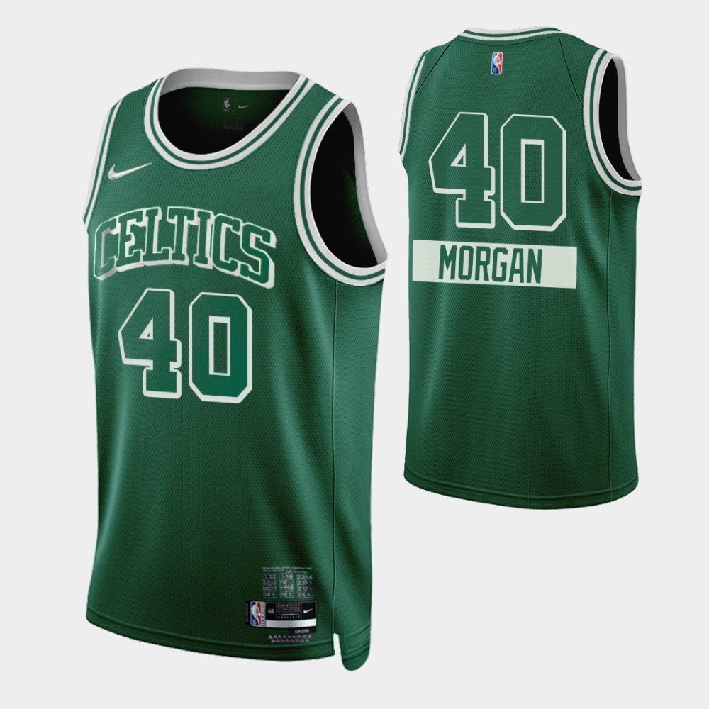 Boston Celtics Juwan Morgan 40 NBA 2021-22 City Brandedition Green Jersey Gift For Celtics Fans