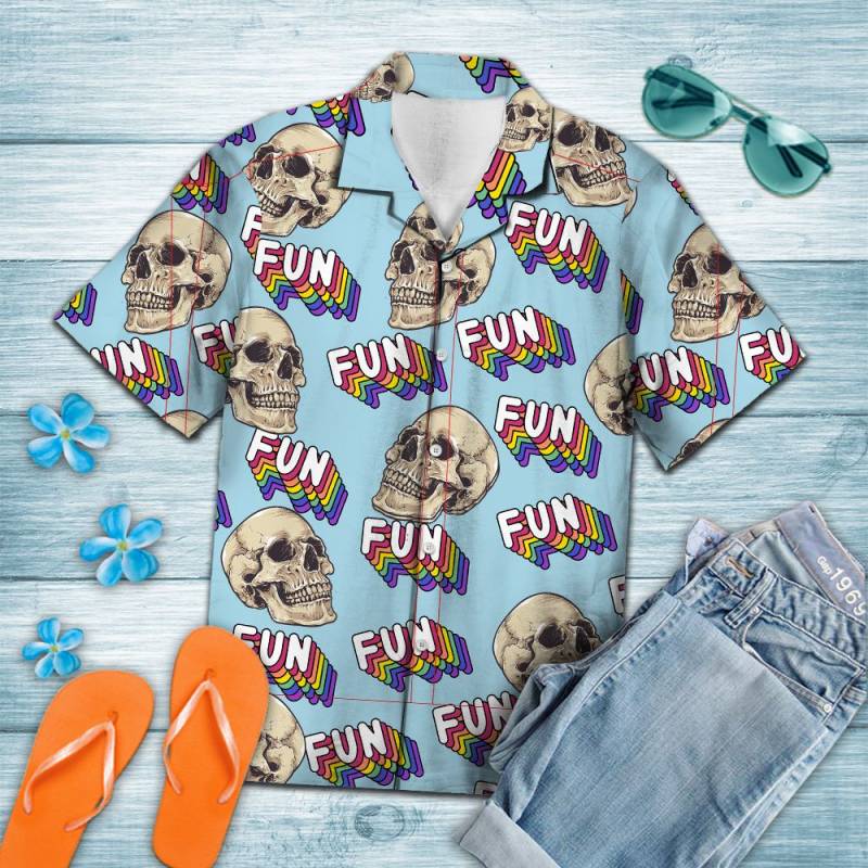 Skull Fun Summer Hawaiian Shirt Ha31297