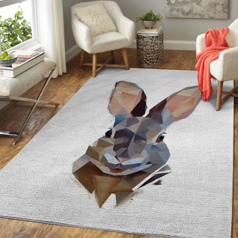 Rabbit – Modern Animals Area Rug Carpet