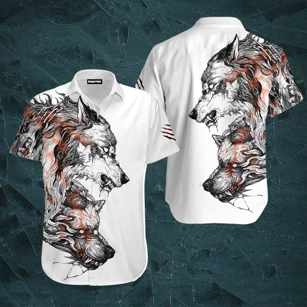 Aloha Wolf Hawaii Shirt For Men And Women Ha70858