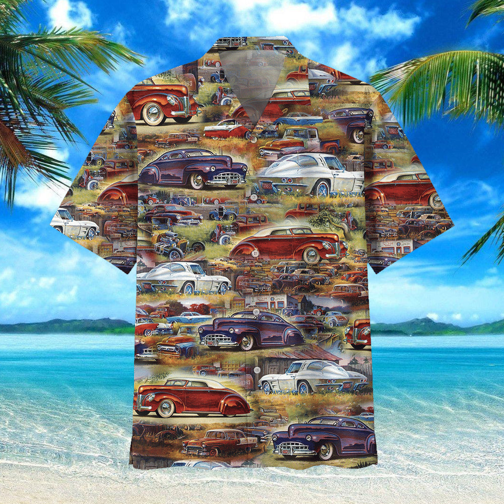 Hot Rod Hawaii Beach Shirt 2 Ha67707