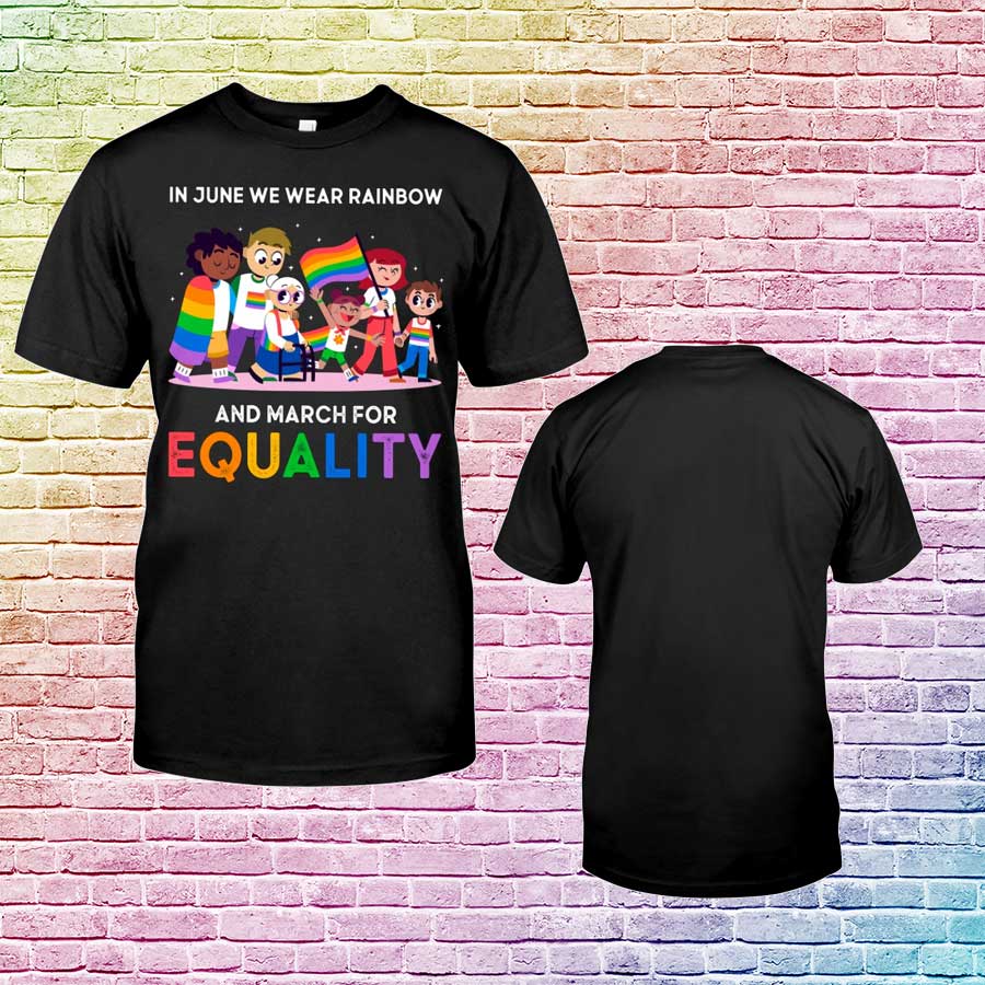 Equality Pride Shirt, In June We Wear Rainbow, Equality Shirt