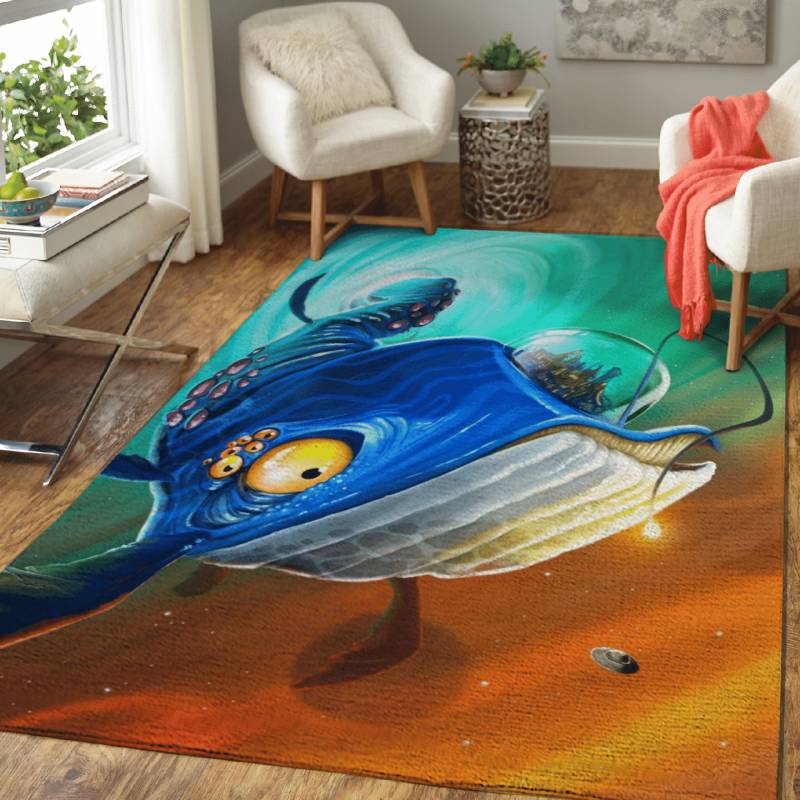 Space Whale – Outer Space Area Rug Carpet