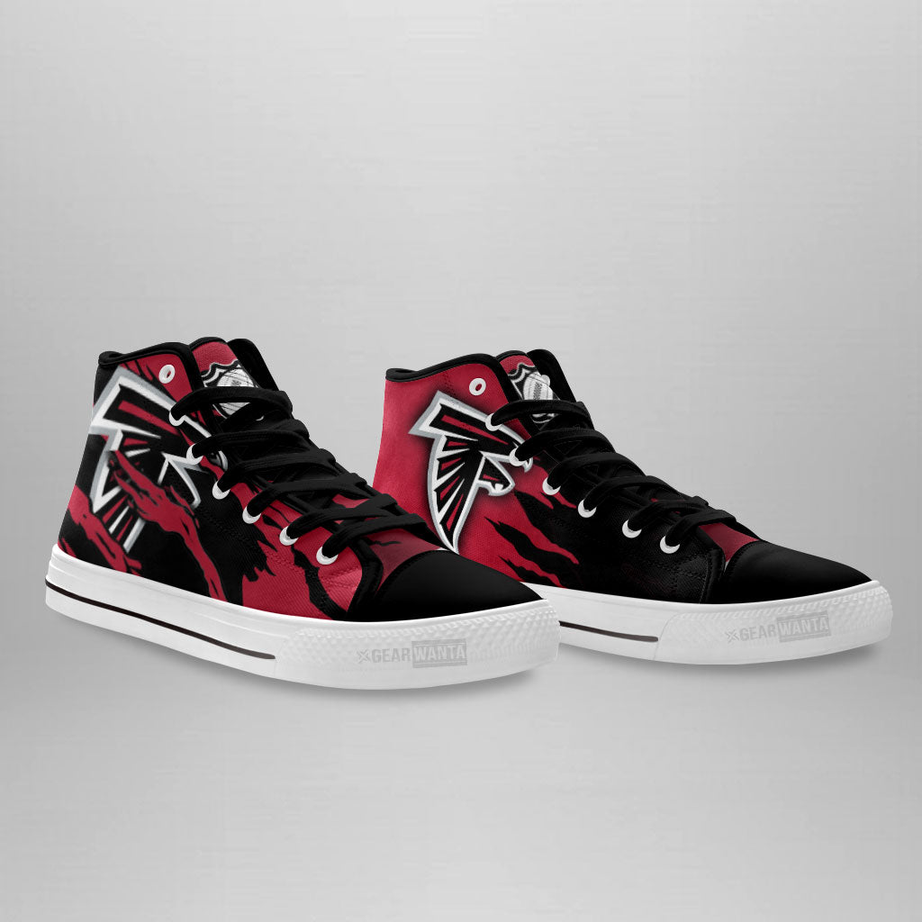 Atlanta Falcons Shoes Custom High Top Sneakers For Fans - TopTrendingUS