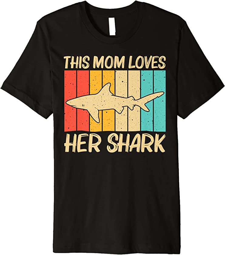 Cool Shark Design For Mom Mother Shark Ocean Animal Lovers Premium T-Shirt