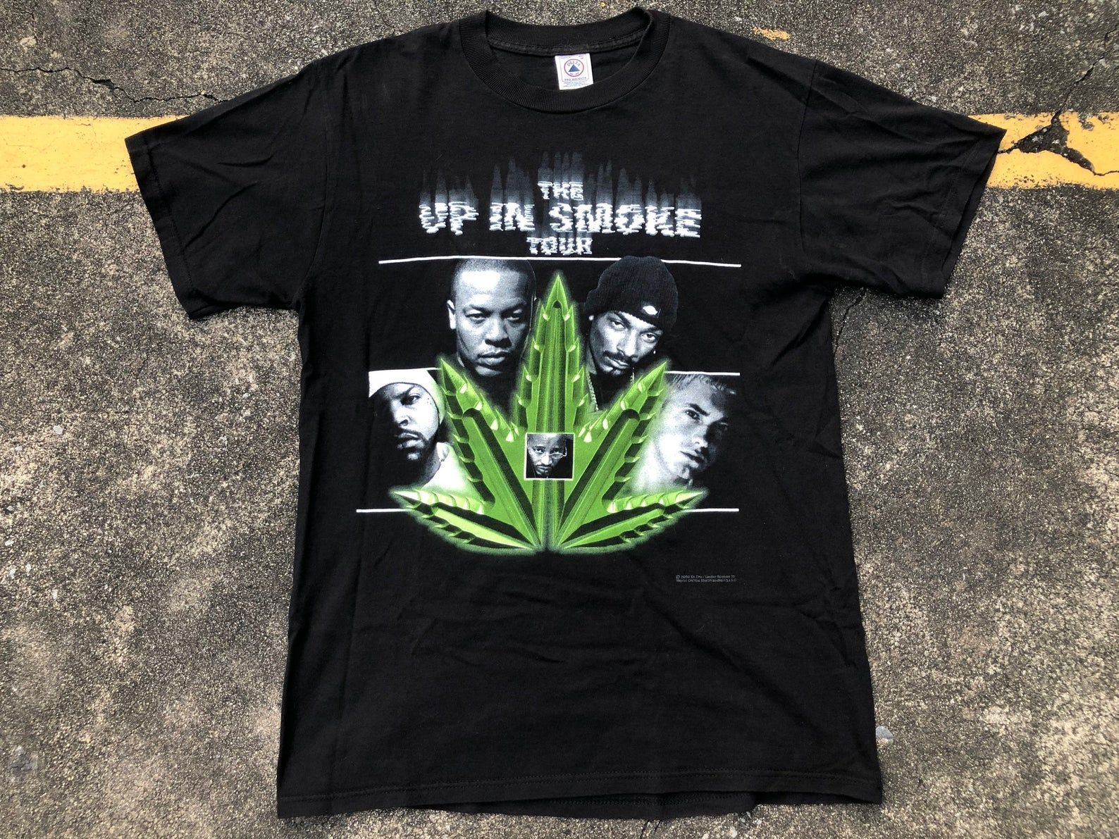 Vtg Dr Dre Snoop Dogg Ice Cube Eminem Warren G Up In Smoke Tour T-Shirt