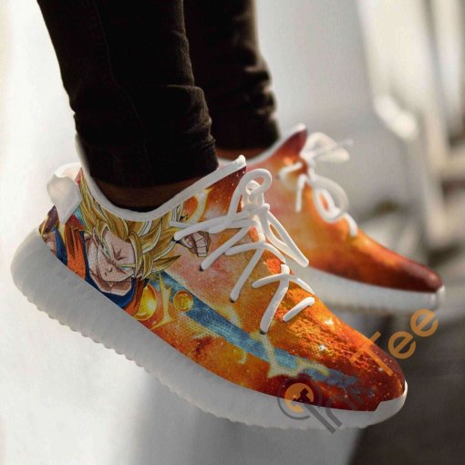 Son Goku Custom Shoes Personalized Name Yeezy Sneakers