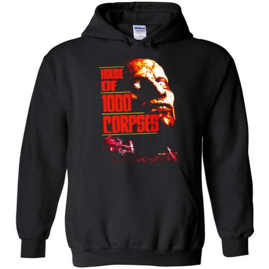 House of 1000 Corpses, Rob Zombie,Captain Spaulding, Classic Horror Film,v2,Gildan Heavy Blend Hoodie