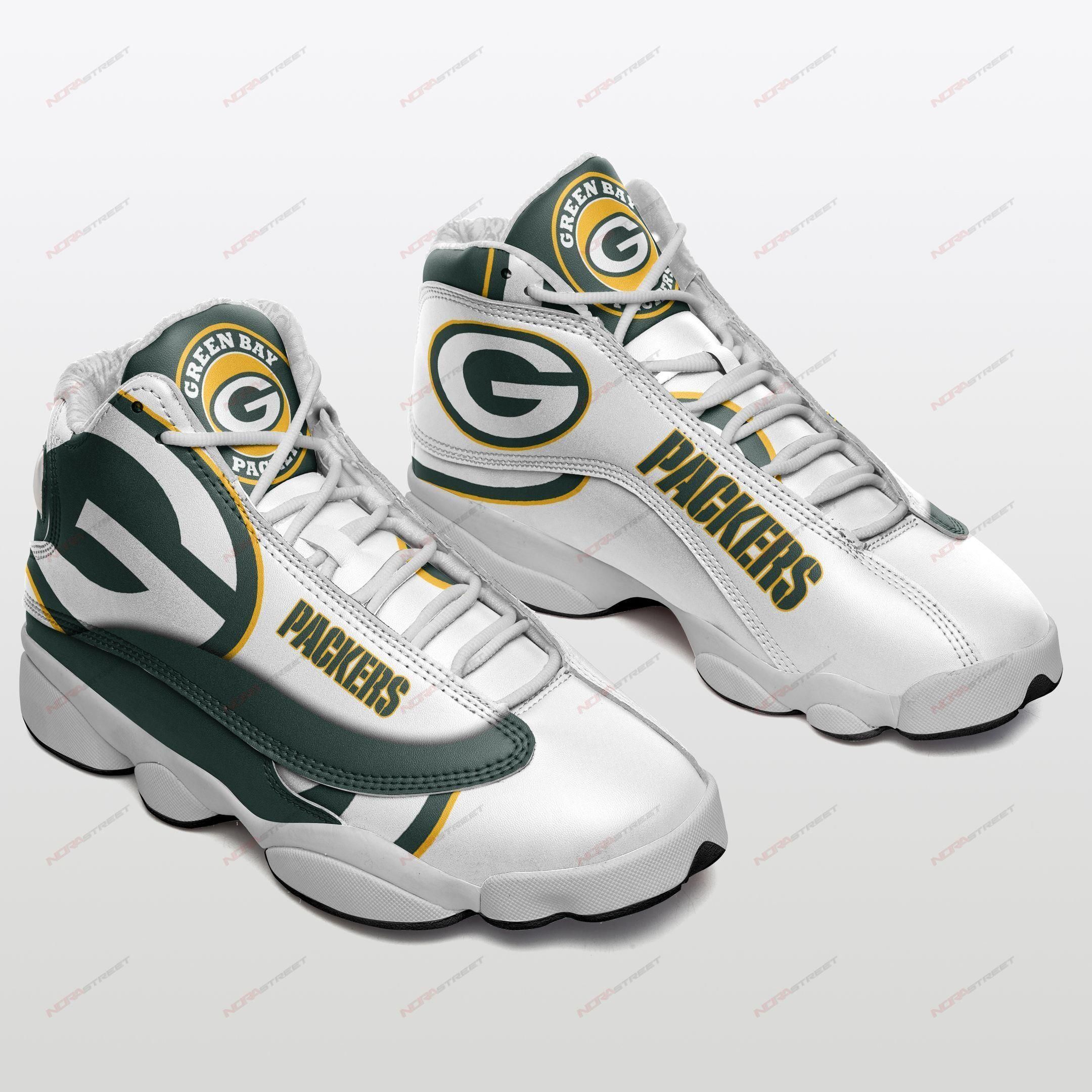 Green Bay Packers Air Jordan 13 Shoes Sport V128 Sneakers