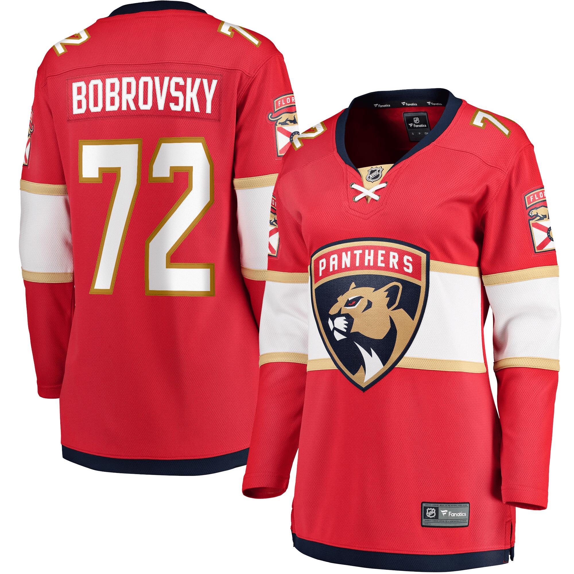 Women’s Sergei Bobrovsky Red Florida Panthers Home Breakaway Jersey Jersey