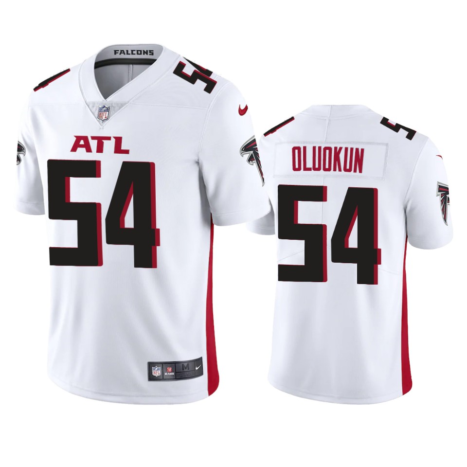 Atlanta Falcons Foyesade Oluokun White 2020 Vapor Limited Jersey – Mens