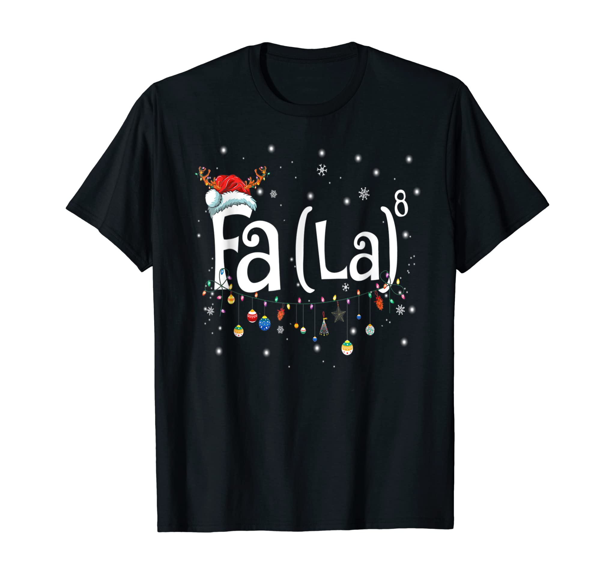 Fa (La)8 Funny Christmas Santa Fa La Math Gift T-Shirt