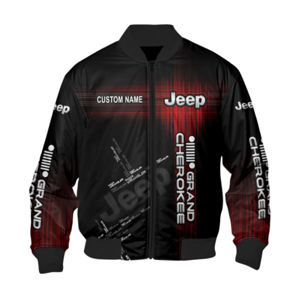 Custom Name Bomber Jacket Jeep, Jeep 3D Spring Autumn, Mens Casual Jacket Cr18