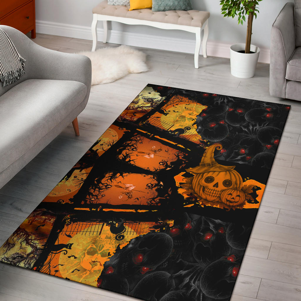 Skull Halloween Area Rug Sk-Ar01-P102S01