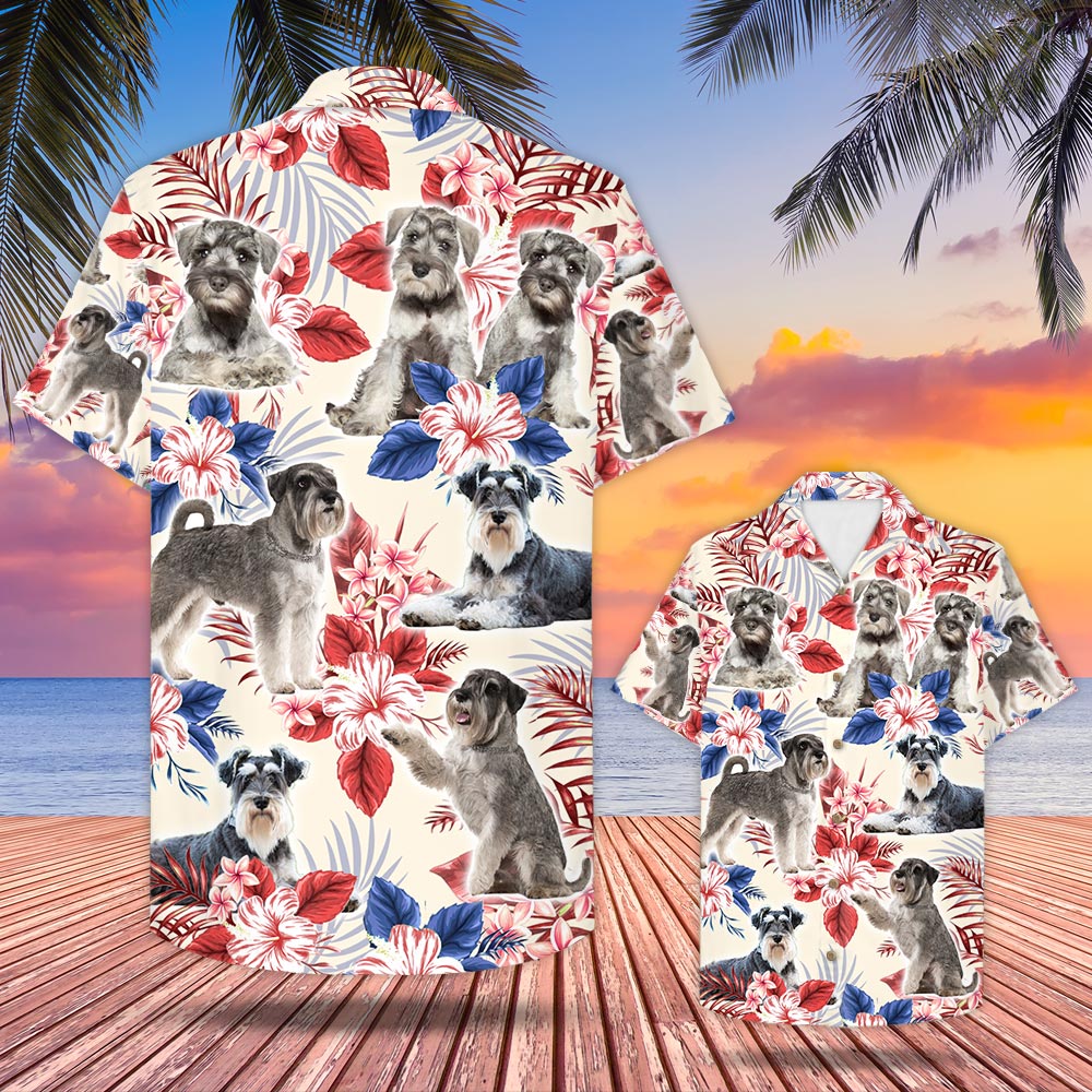 Miniature Schnauzer Usa Flag Hawaii Shirt Ha11659