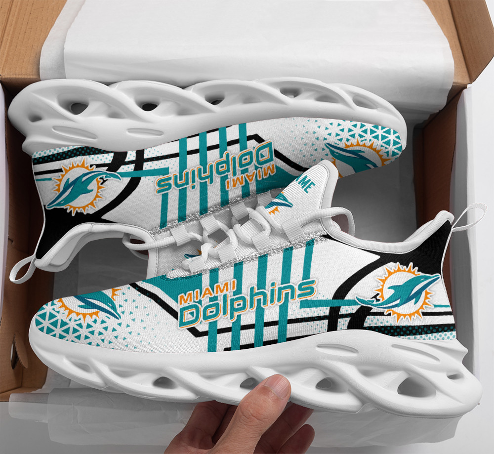 Miami Dolphins Yezy Running Sneakers Bg287