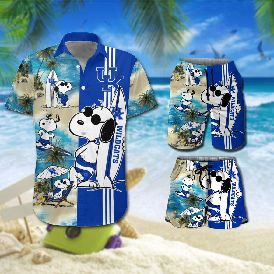 Personalized Kentucky Wildcats Snoopy All Over Print Hawaii Shirt Beach Shorts Ha32066