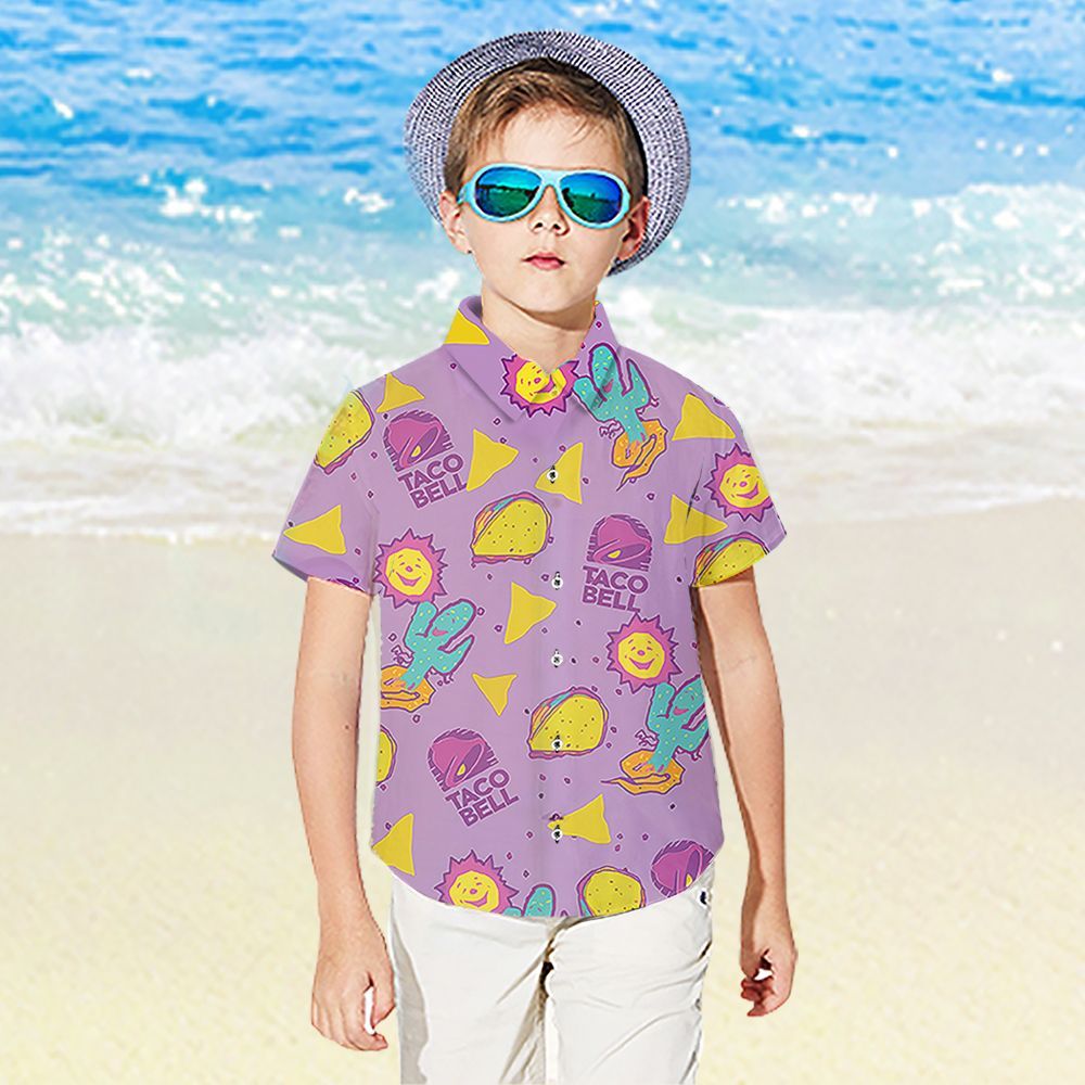 Taco Bell Kids Hawaii Shirt Boys Hawaii Aloha Gift For Little Ha27448