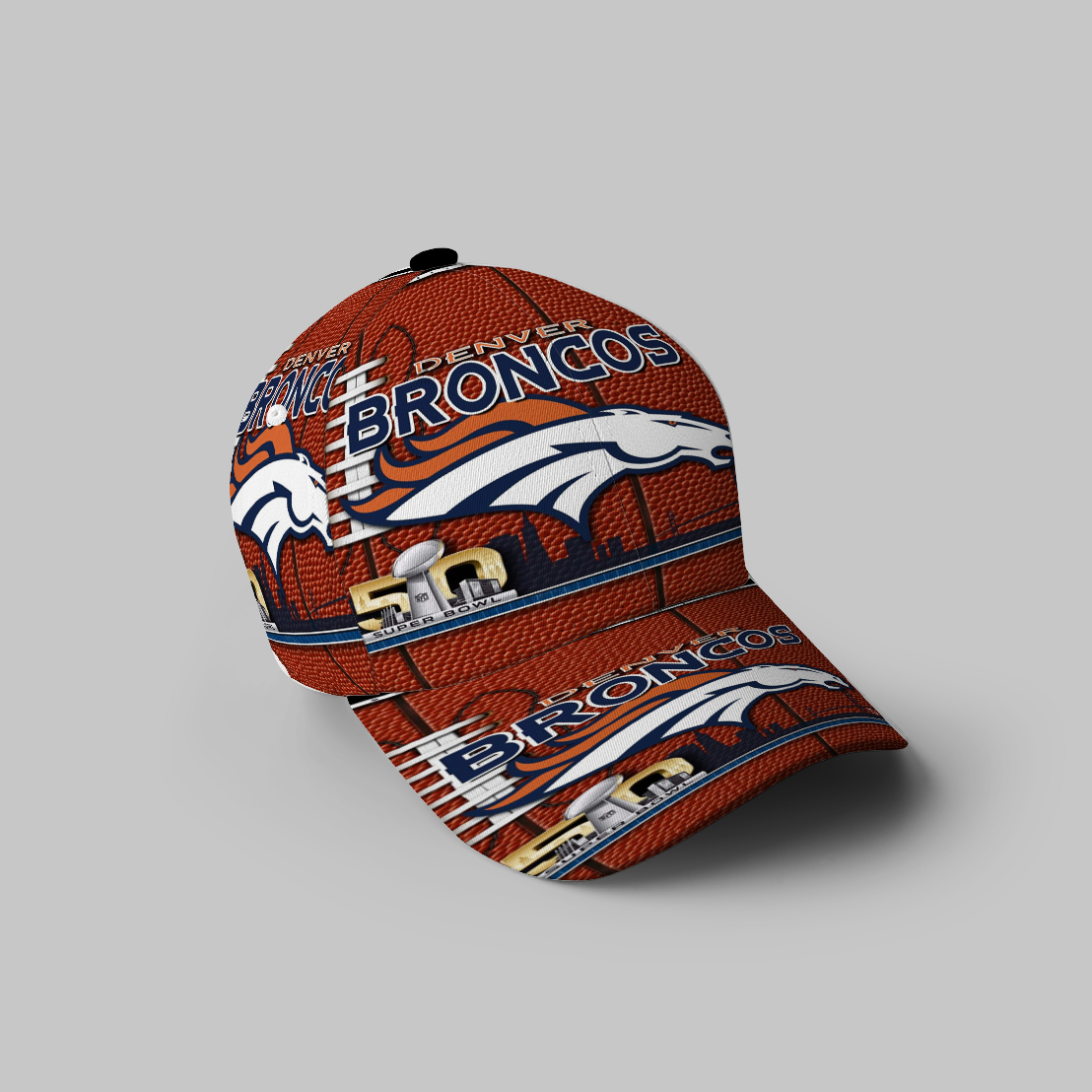 Denver Broncos Emblem V24 3D Printing Baseball Cap Classic Hat