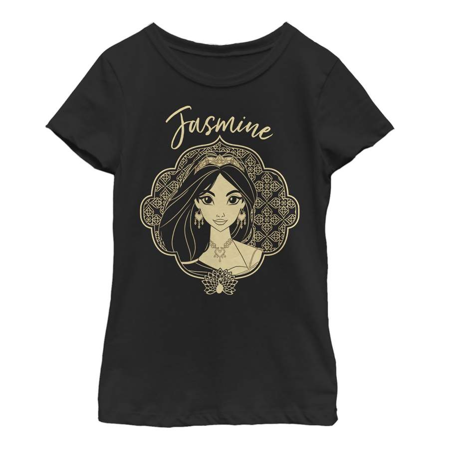 Aladdin Girl’s Jasmine Ornate Frame T-Shirt