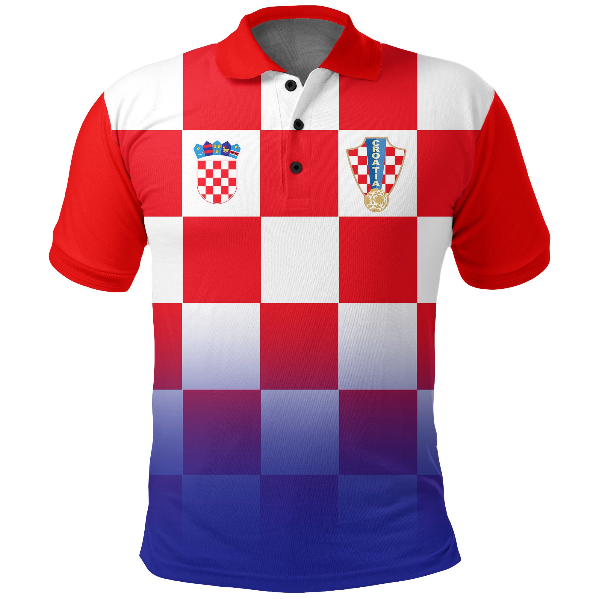 (Custom) Croatia Euro Polo Shirt Soccer A27