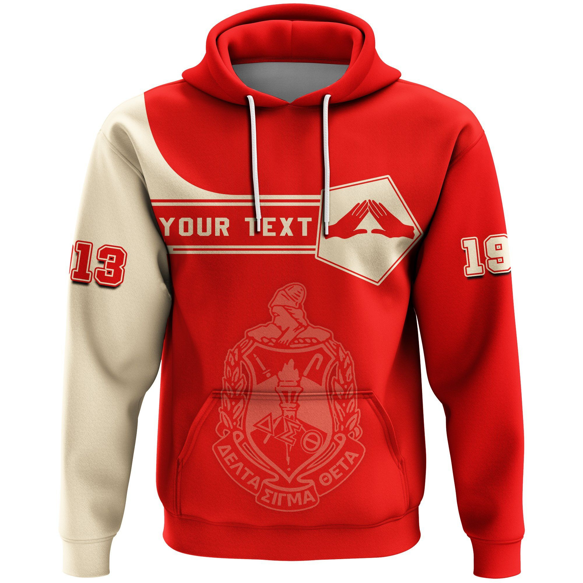 Personalised Delta Sigma Theta Hoodie – Simple Style J8