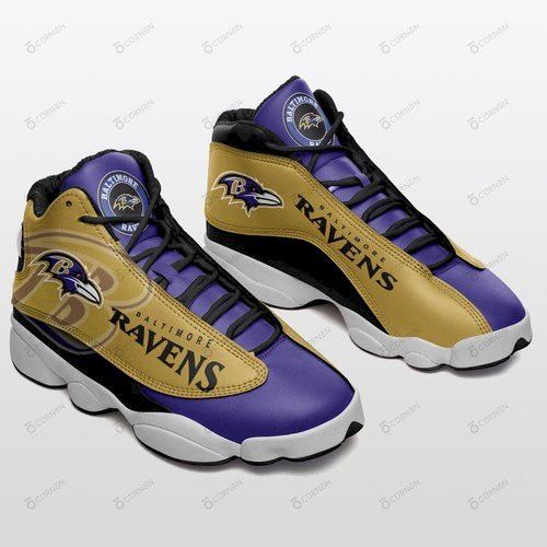 Baltimore Ravens Air Jd13 Jordan 13 Sneakers 368