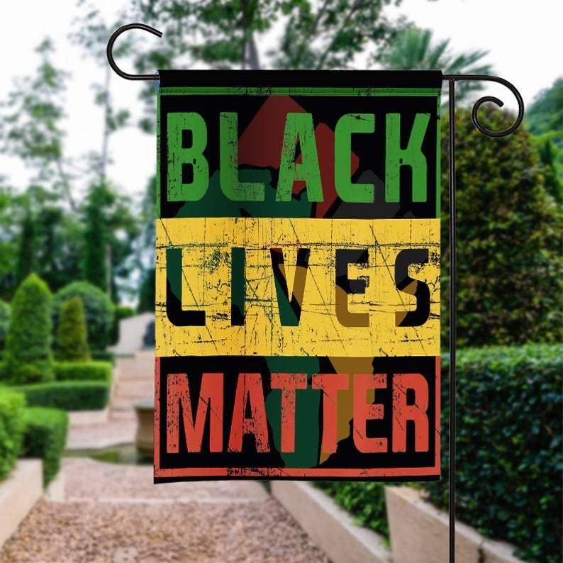 Black Lives Matter Juneteenth Flag Gift For Friend Family Decor Decorative Holiday Outdoor Weather Resistant Double Sided Print Yard Patio Lawn