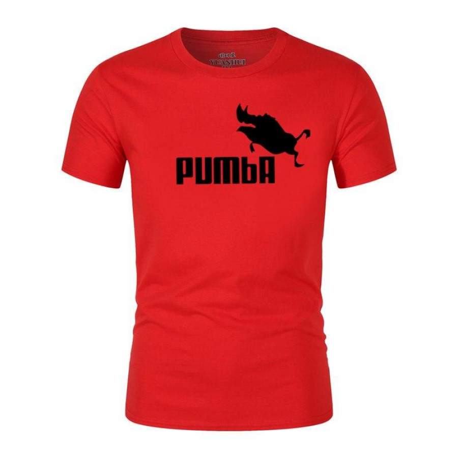 2018 funny tee cute t shirts homme Pumba men woman 100% cotton cool tshirt lovely kawaii summer jersey costume t-shirt shirt men