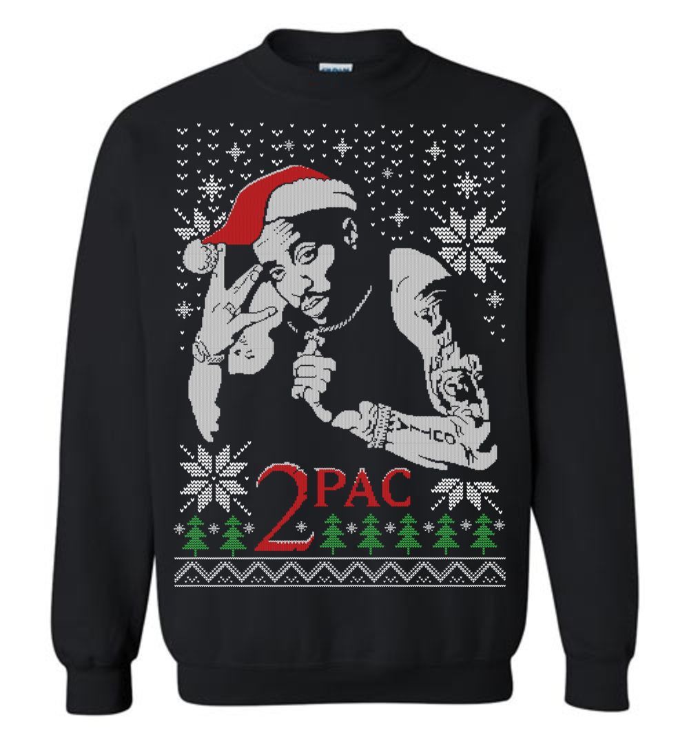 2Pac Ugly Christmas Sweatshirt Shirt