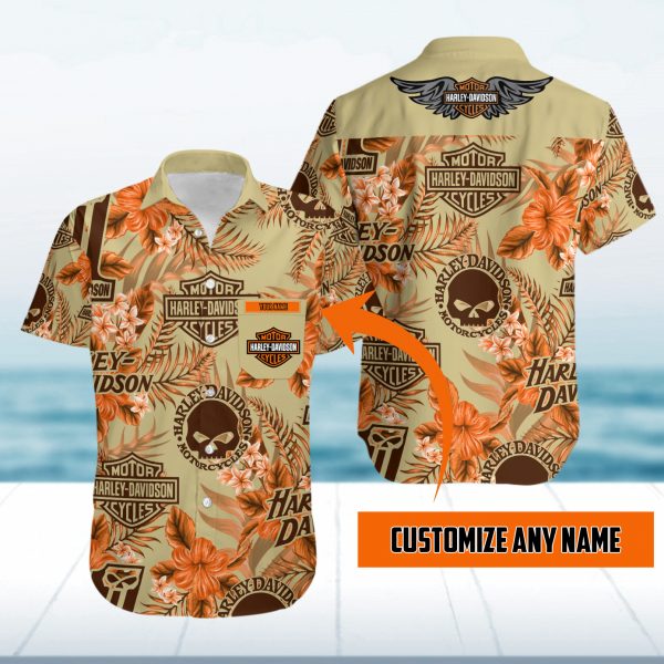 Personalized Hawaii Shirt Island Harley Davidson Summer Button Up Shirt S2135