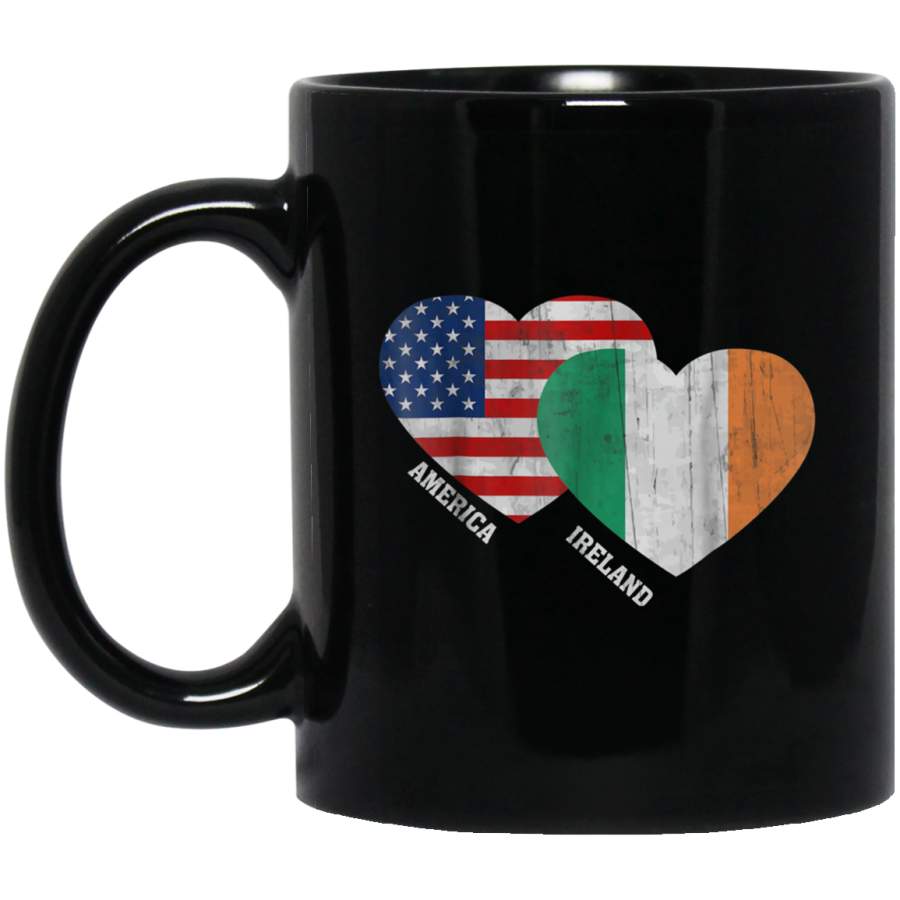 Ireland Flag Mug Irish America Saint Patricks Day Shirt