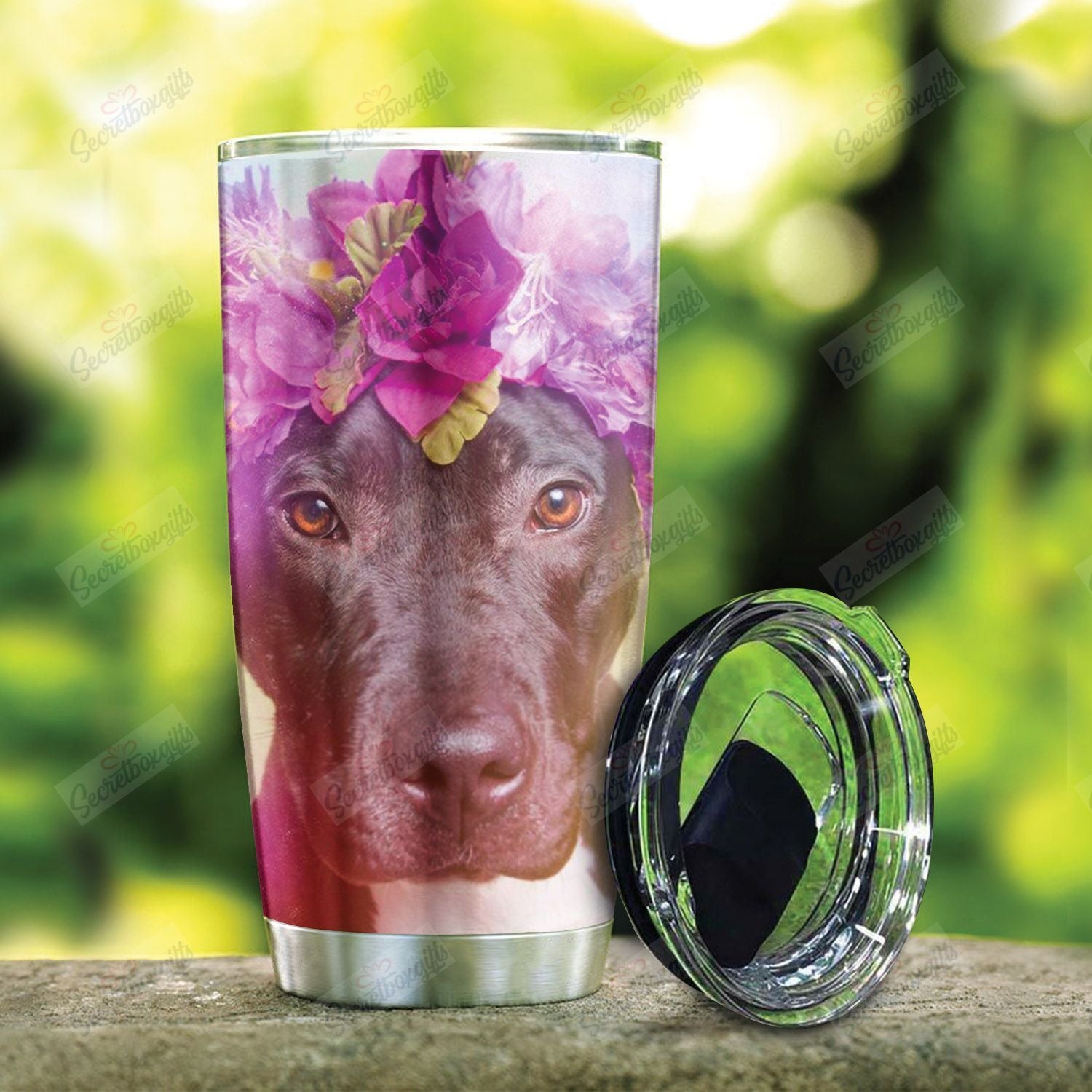 Pitbull Flower Nt0301046T Tumblers