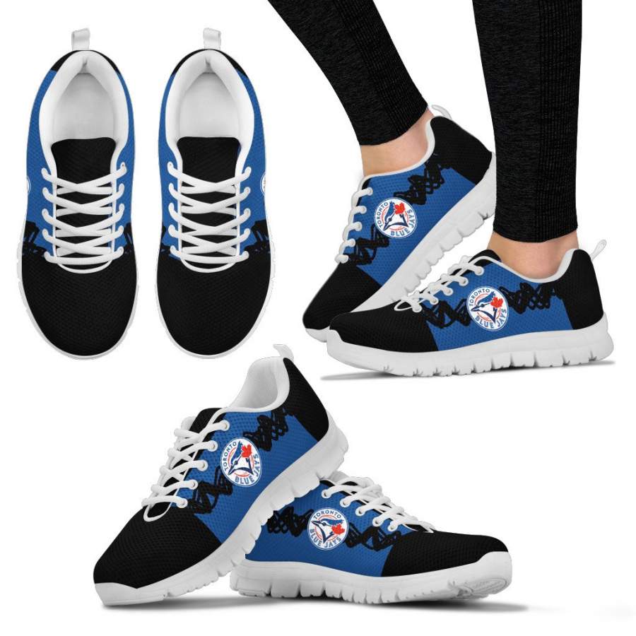 Doodle Line Amazing Toronto Blue Jays Sneakers V2 - GoSportPrint