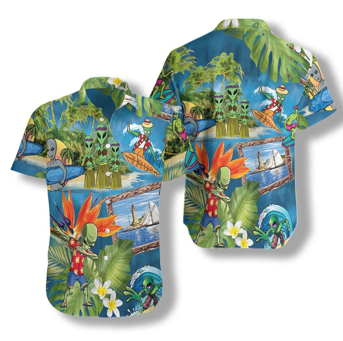 Alien Tropical Summer Hawaii Shirt For Men Women Ha50555