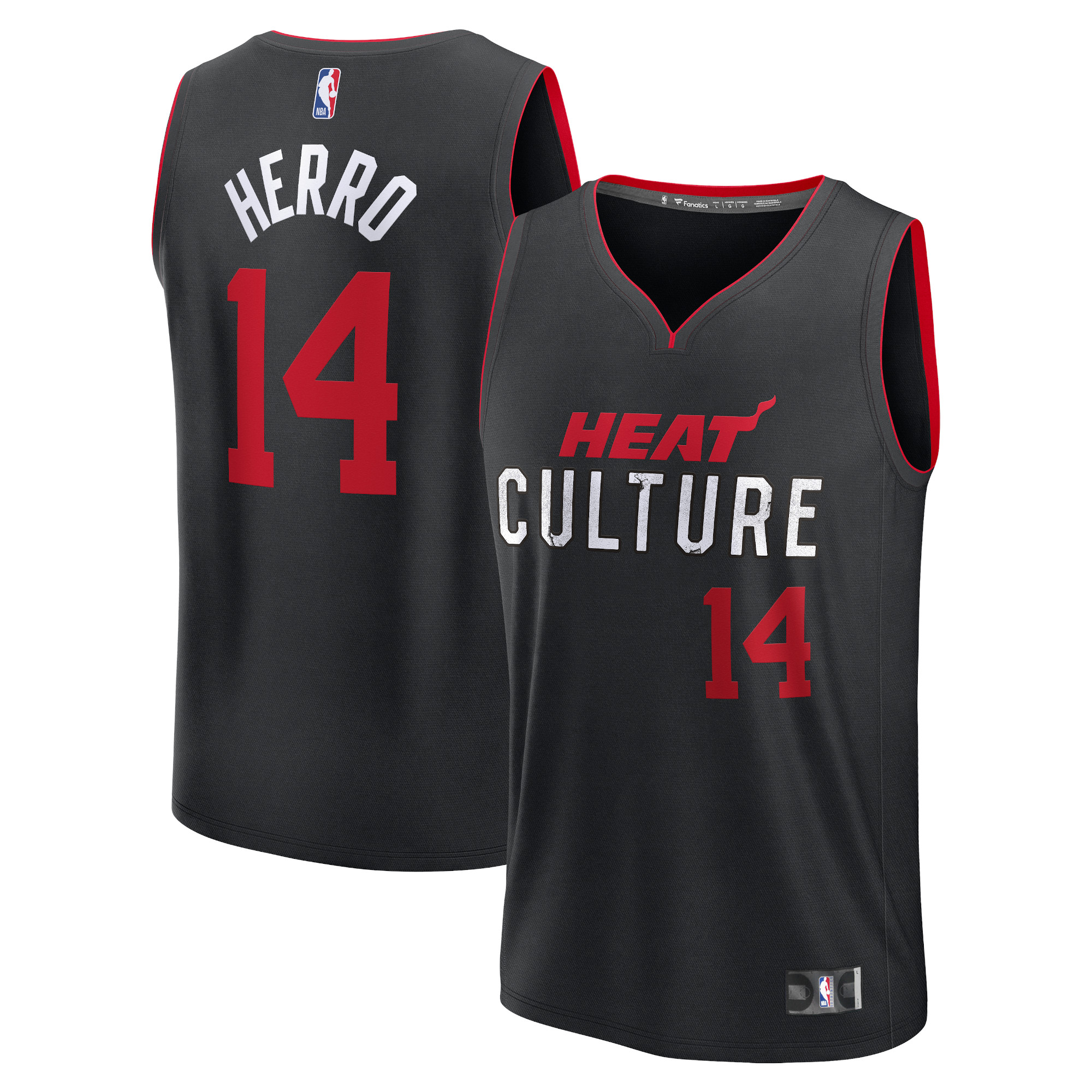 Tyler Herro Miami Heat Unisex 2023/24 Fast Break Jersey – Black – City Edition