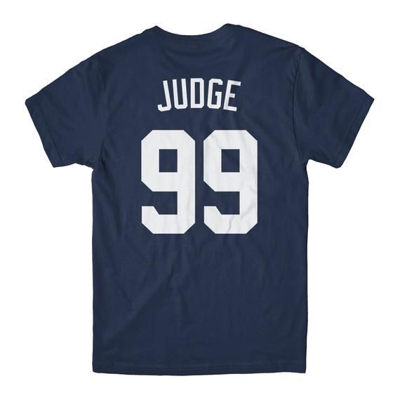 Aaron Judge Fan Yankees Jersey Navy Shirt