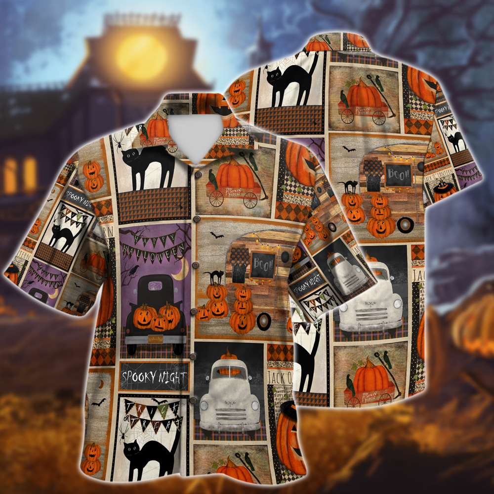 Spooky Night Halloween Hawaii Shirt For Men Women Adult Ha101621