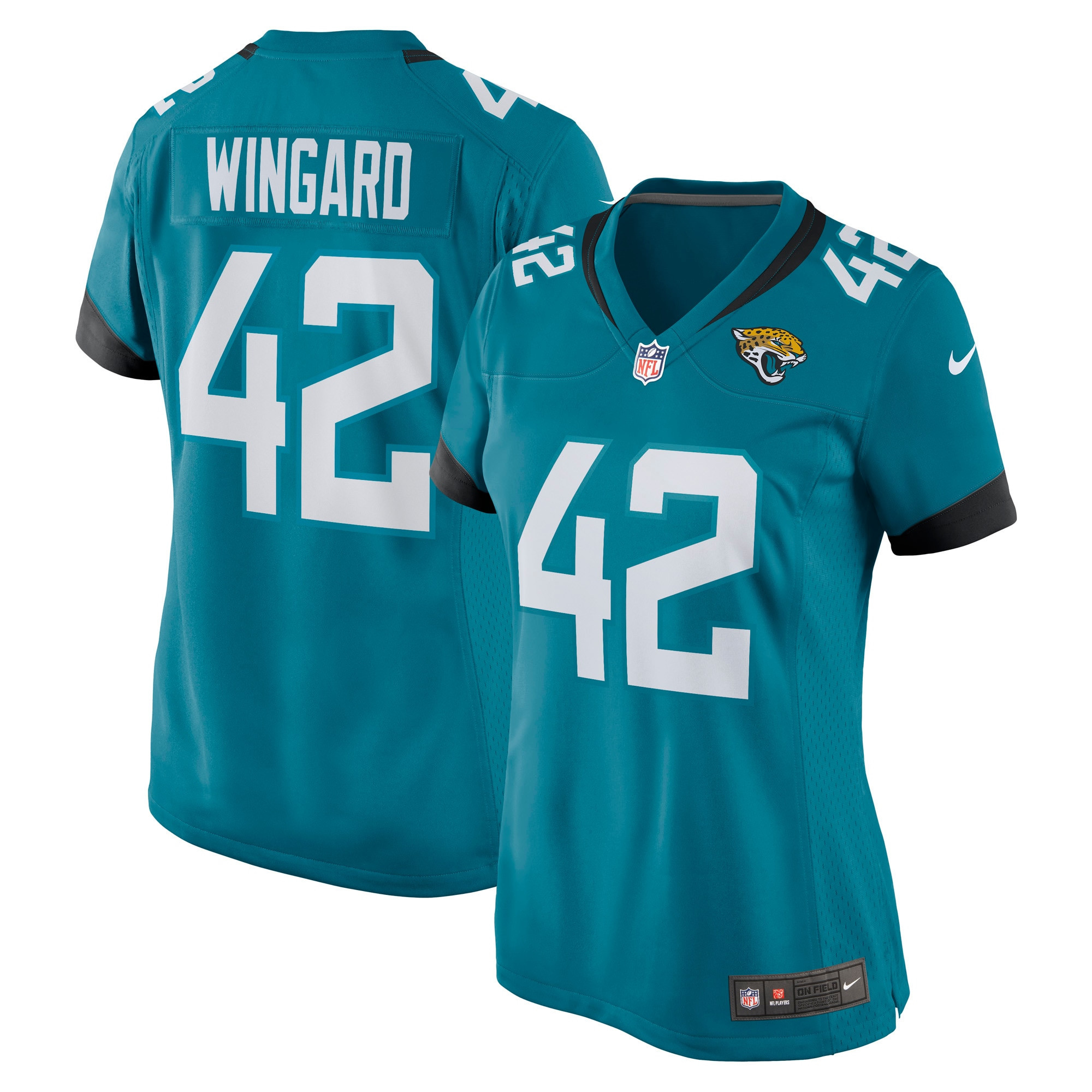 Andrew Wingard Jacksonville Jaguars Womens Game Jersey – Teal NFL