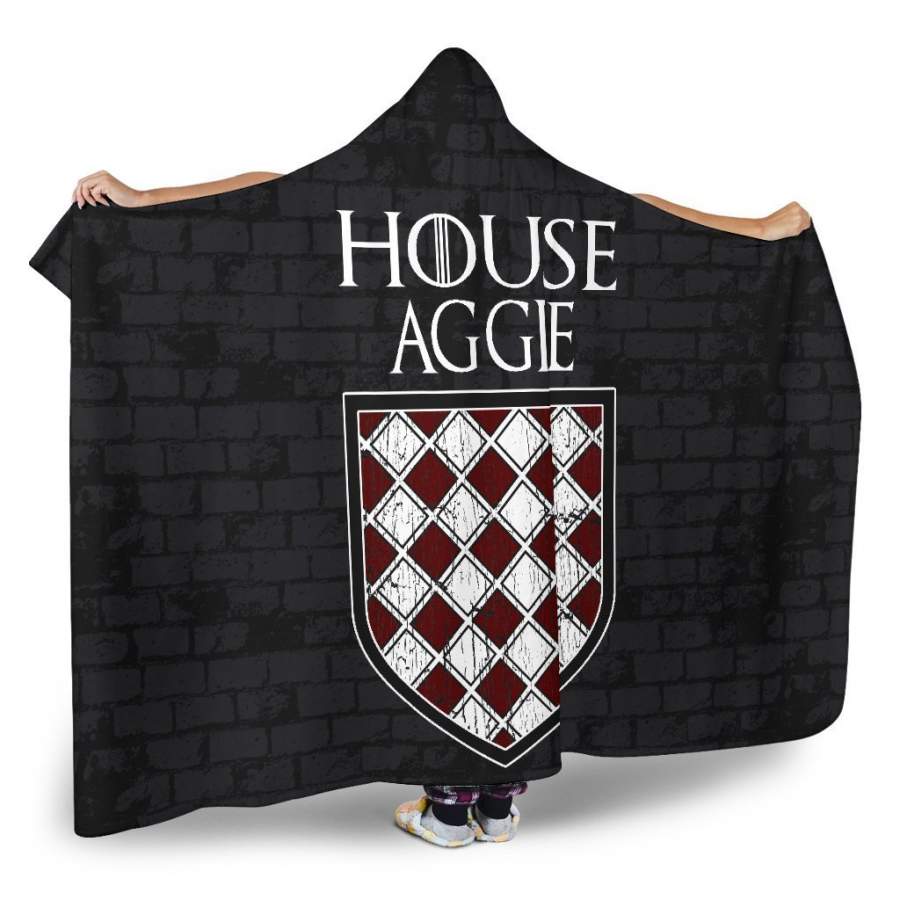Texas A&M Aggies Fans Unofficial House Aggie Hoodie Blanket Snuggie