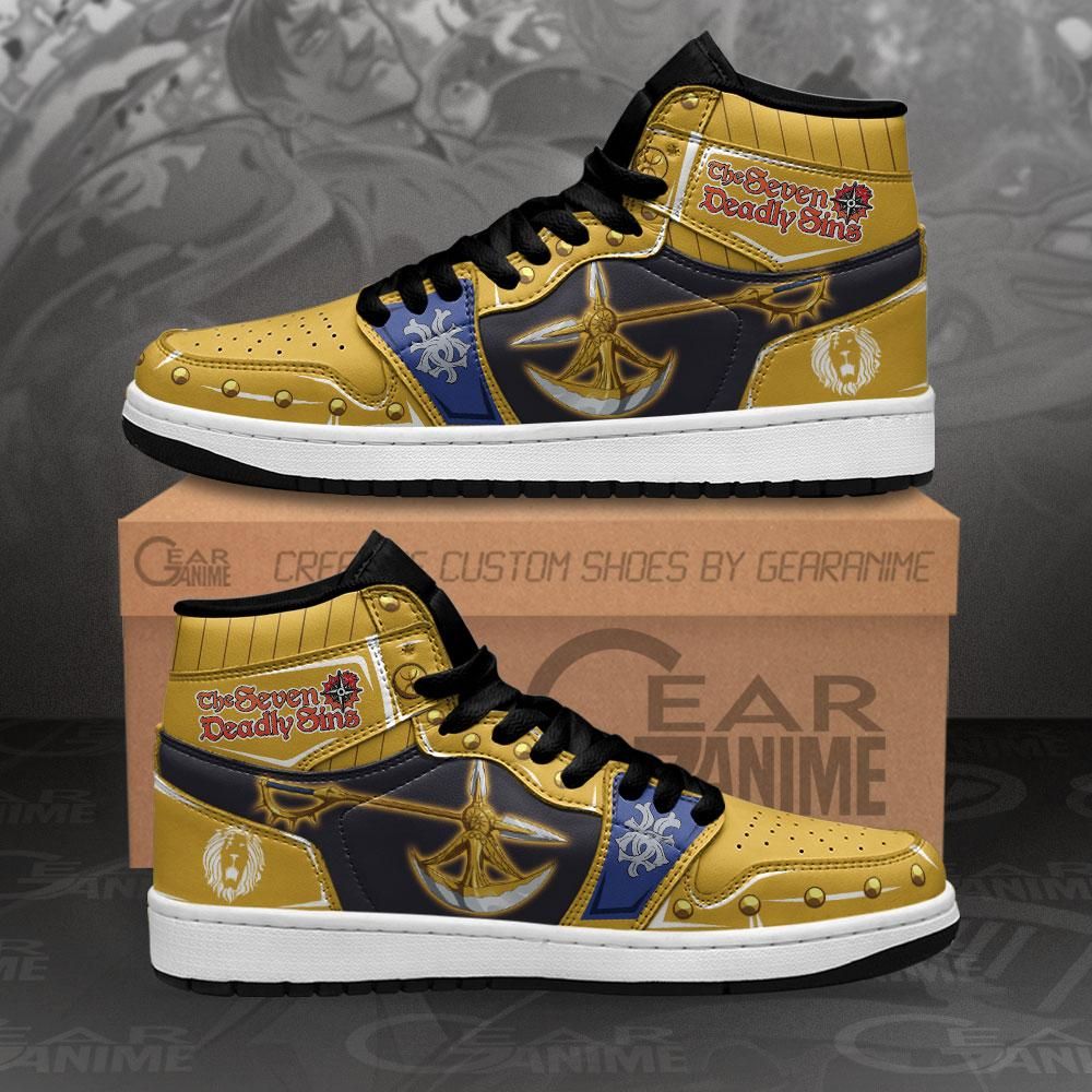 Escanor Divine Axe Rhitta Seven Deadly Sins Anime Mn10 Air Jordan Shoes Sport Sneakers