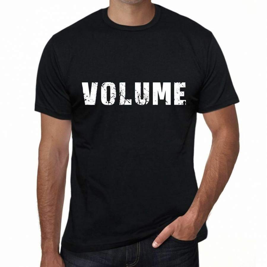 Volume Mens Vintage Printed T Shirt Black Birthday Gift