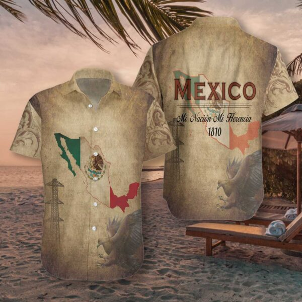 Mi Nacion Herencia Mexico Aloha Hawaii Shirts For Men Women Ha89273