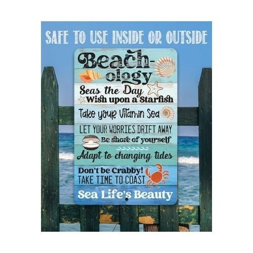 Beachology Sea Life’s Beauty – 8″ x 12″ or 12″ x 18″ Aluminum Tin Awesome Metal Poster