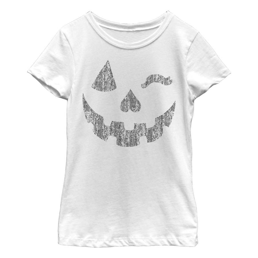 Lost Gods Girl’s Halloween Jack-o’-Lantern Wink  T Shirt