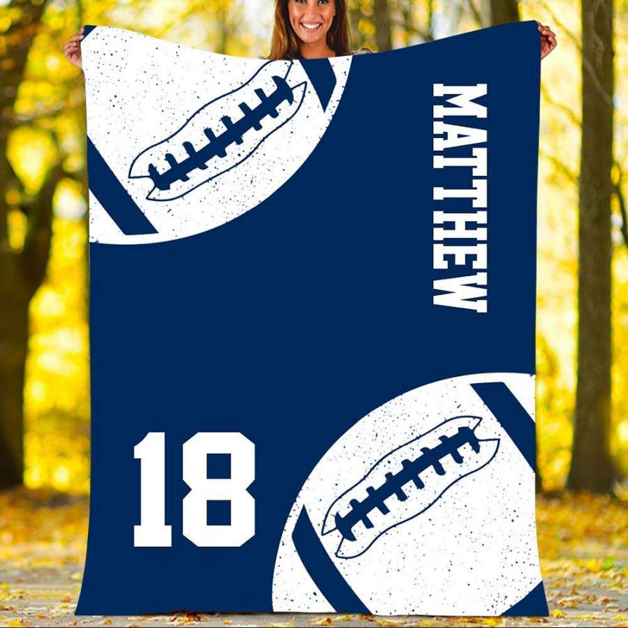 Custom Blankets Patriots Football Personalized Blanket – Fleece Blanket