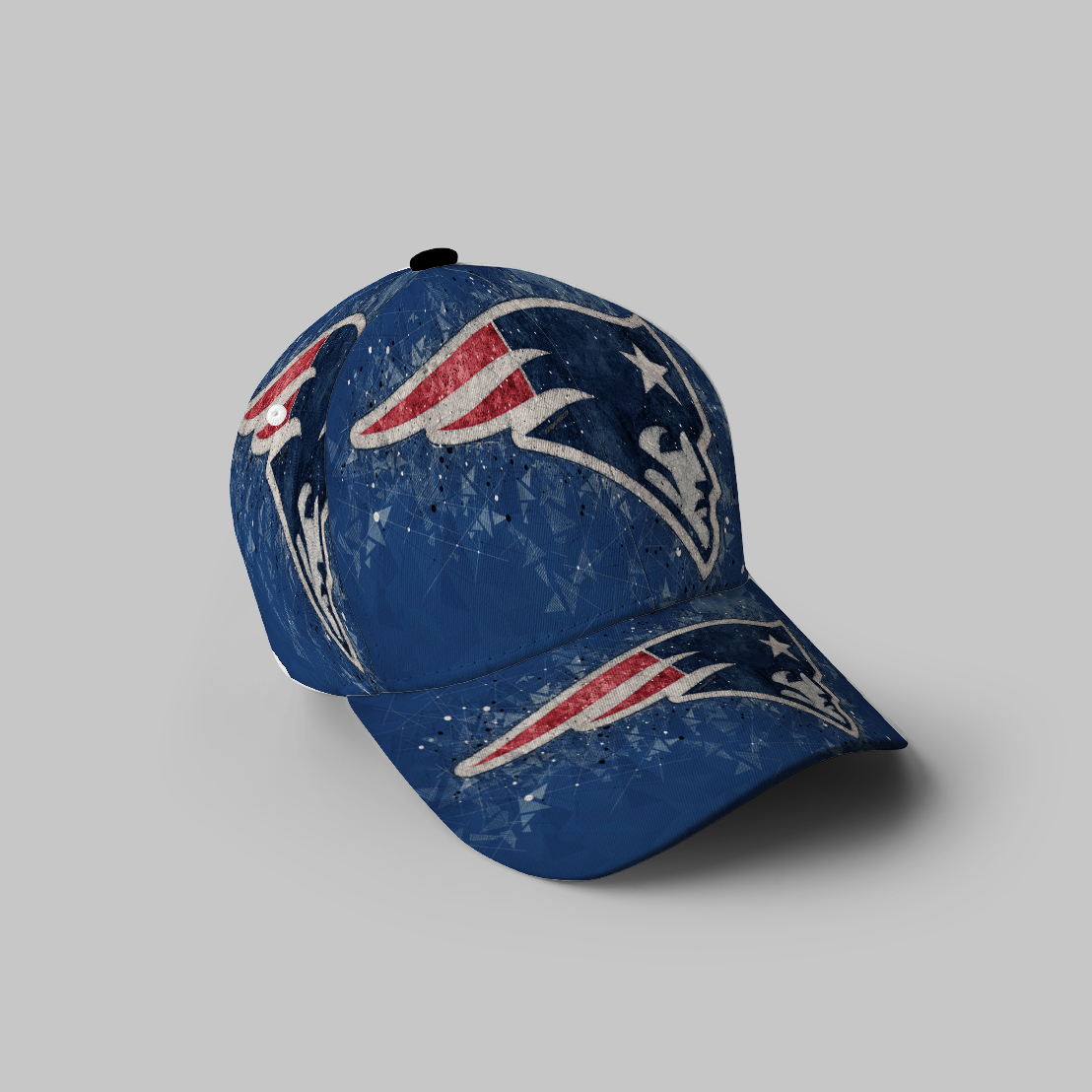 New England Patriots Blue 3D Printing Baseball Cap Classic Hat