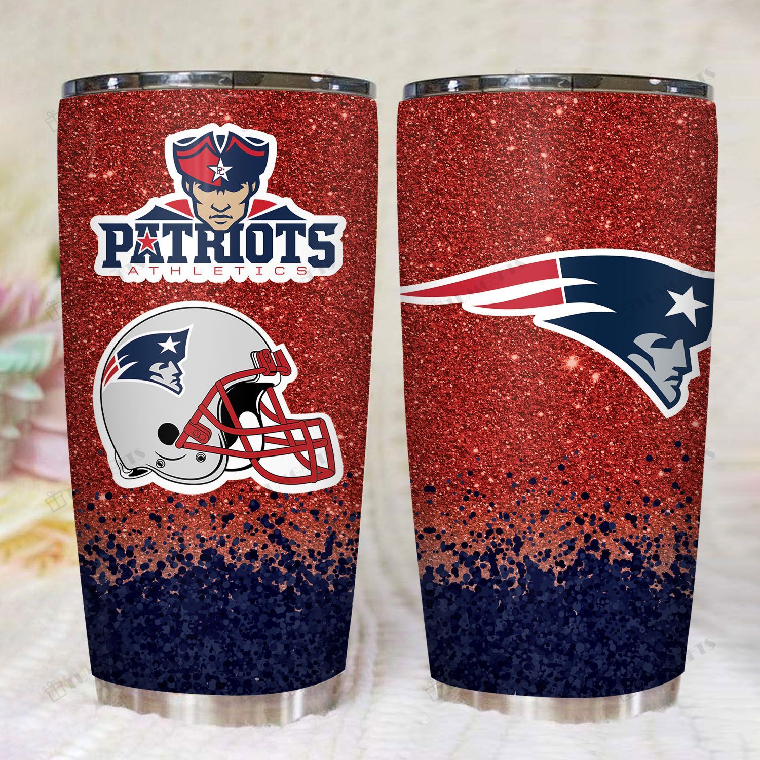 New England Patriots American Football Team 20Oz Stainless Steel Tumbler