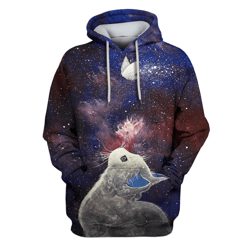 Rabbit In Galaxy Custom T-Shirt – Hoodies Apparel