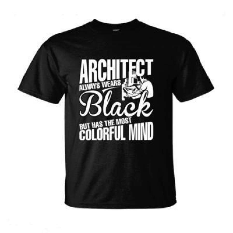 AGR Architect Always Wear Black But Has The Most Colorful Mind – Ultra-Cotton T-Shirt